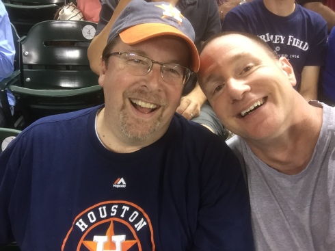 Craig and I sharing an Astro's game together - they lost...